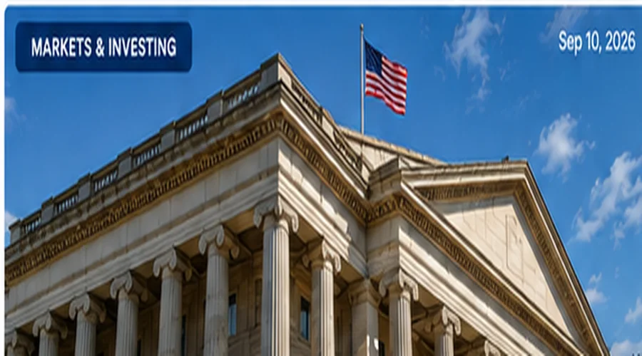 Illustration of a U.S. Treasury-style government building